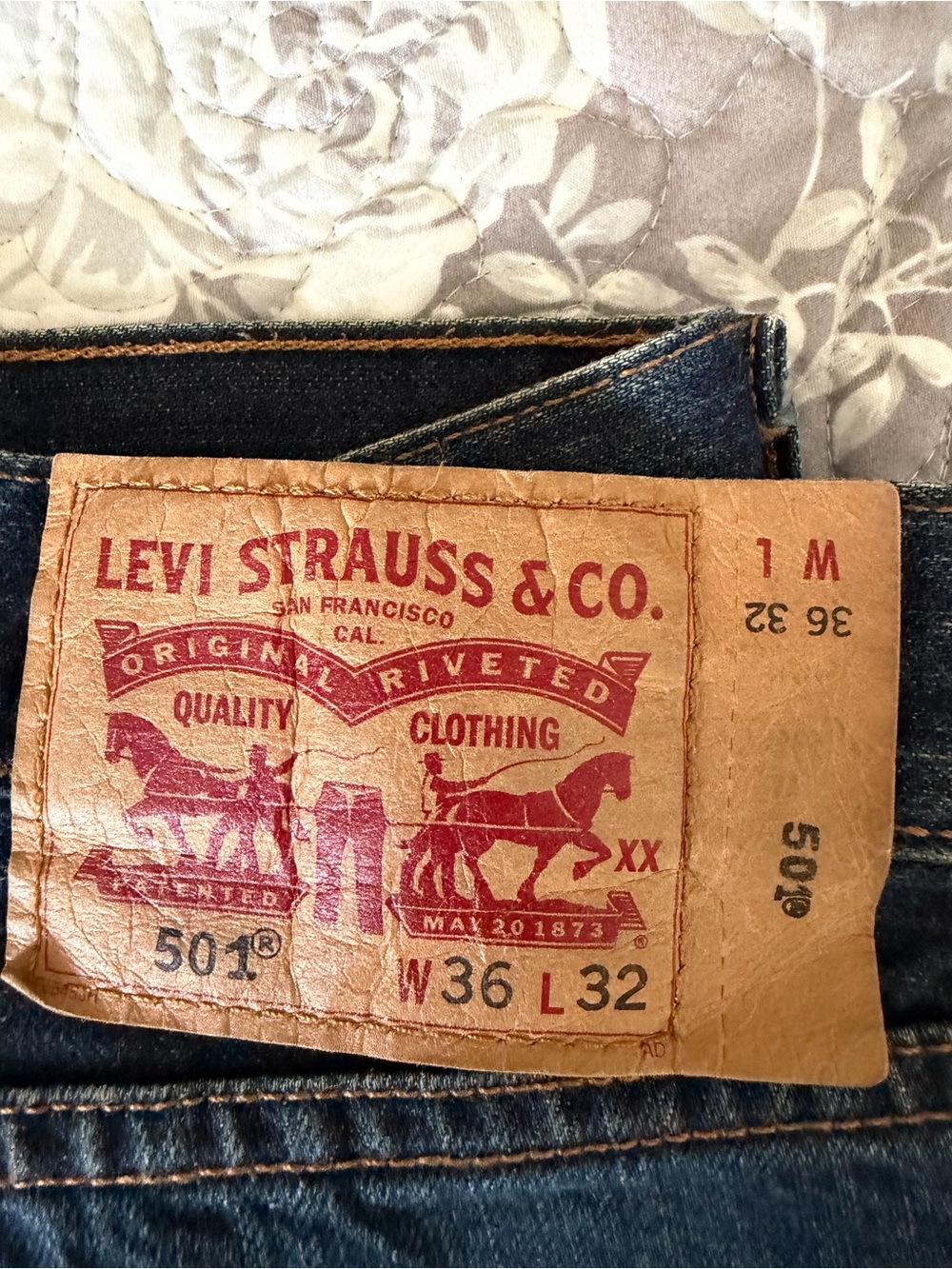Levi's Men's Straight Blue Denim Jeans - Vintage Blue